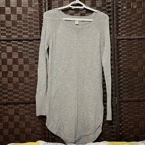 Kaisely Gray Sweater dress ( high low ) medium